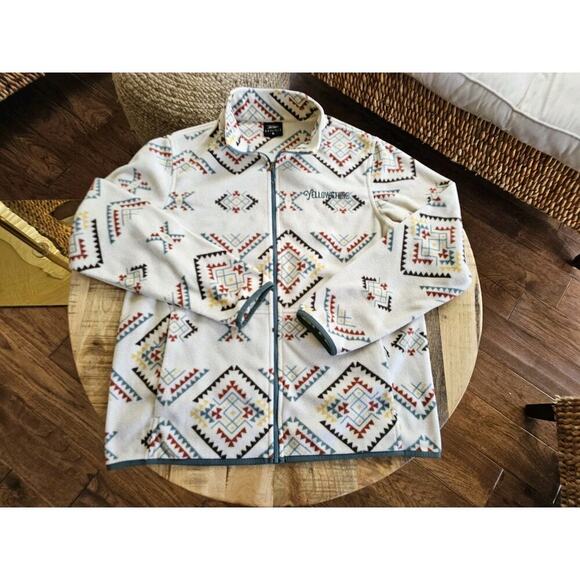 Prarie Mountain Yellowstone Tundra Full Zip Fleece Aztec Size M Unisex - Picture 2 of 10
